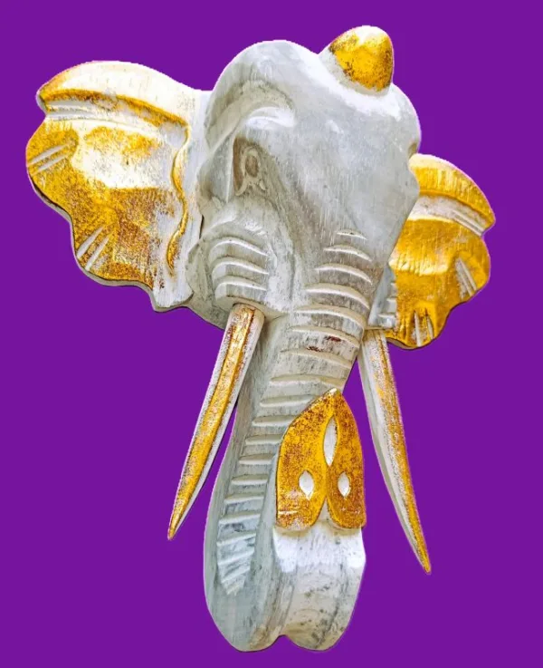 Escultura de Ganesha em Madeira de Bali - Destruidor de Obstáculos e Prosperidade:Uma peça verdadeiramente exclusiva, esculpida manualmente nas ilhas sagradas de Bali, Indonésia, para infundir o seu espaço com a energia ancestral da superação e do sucesso. Esta deslumbrante Cabeça de Ganesha não é apenas uma obra de arte; é um poderoso ativador esotérico imbuído da sabedoria e força do Divino. Artesanato Sagrado e Simbolismo Cromático: Artesanato Autêntico Balinês: Escultura Ganesha em madeira de Albásia, trabalhada com detalhe artesanal por mestres de Bali, garantindo uma peça única e de alta vibração.Significado das Cores: Dourado Vibrante: Simboliza a riqueza espiritual, a prosperidade e a iluminação.Cinzento Sóbrio: Evoca a estabilidade, a sabedoria e a matéria-prima da criação.Equilíbrio: Juntas, estas cores representam a harmonia essencial entre o material e o espiritual. Ganesha: O Destruidor de Obstáculos:Ganesha (ou Ganesh), o Deus com cabeça de elefante do panteão Hindu, é universalmente venerado como o Vigneshwara – O Destruidor de Obstáculos.Ao adquirir esta imagem sagrada, está a convocar para a sua vida os seguintes poderes: Sucesso e Novos Começos: Ganesha é a divindade invocada para iniciar projetos, empreendimentos ou qualquer nova jornada espiritual, garantindo um caminho auspicioso e livre de impedimentos. Força Pessoal: Invoca a coragem inabalável para romper com padrões antigos, avançar no caminho da evolução e enfrentar desafios com determinação. Prosperidade e Sabedoria: A sua presença atrai a abundância e a sabedoria divina.Coloque esta peça de decoração esotérica num local de destaque – no seu altar hindu, escritório ou na entrada de sua casa – e sinta o fluxo da energia desimpedida guiar os seus passos em direção à concretização dos seus objetivos e sonhos.Leve para casa a magia de Bali e o poder de Ganesha. Uma peça única para quem procura força, coragem e sucesso na vida.